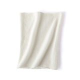 100% Cashmere Infinity Scarf Cashmere Neck Gaiter Seamless Loop Scarf White M