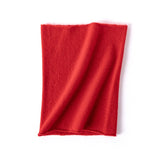 100% Cashmere Infinity Scarf Cashmere Neck Gaiter Seamless Loop Scarf Red M