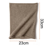 100% Cashmere Infinity Scarf Cashmere Neck Gaiter Seamless Loop Scarf Coffee M