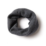 100% Cashmere Infinity Scarf Cashmere Neck Gaiter Seamless Loop Scarf Dark Gray M
