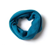 100% Cashmere Infinity Scarf Cashmere Neck Gaiter Seamless Loop Scarf Coffee M