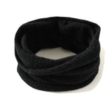 Pure Cashmere Lightweight Neck Warmer Neck Gaiter Black M
