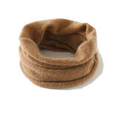 Pure Cashmere Lightweight Neck Warmer Neck Gaiter Camel M