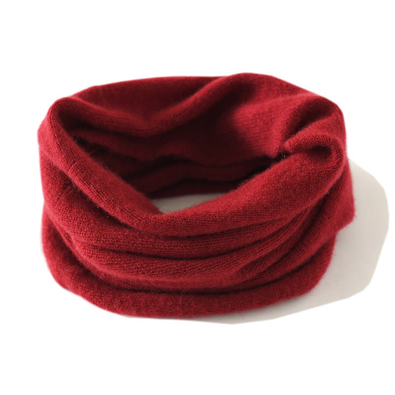 Pure Cashmere Lightweight Neck Warmer Neck Gaiter Claret M
