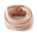 Pure Cashmere Lightweight Neck Warmer Neck Gaiter Light Pink M