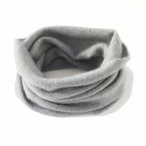 Pure Cashmere Lightweight Neck Warmer Neck Gaiter Gray M