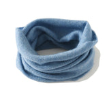 Pure Cashmere Lightweight Neck Warmer Neck Gaiter Blue M