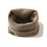 Pure Cashmere Lightweight Neck Warmer Neck Gaiter Taupe M