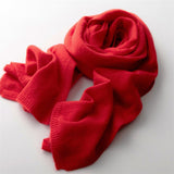 100% Cashmere Scarf For Women And Men Pure Cashmere Winter Scarf Gift Red L