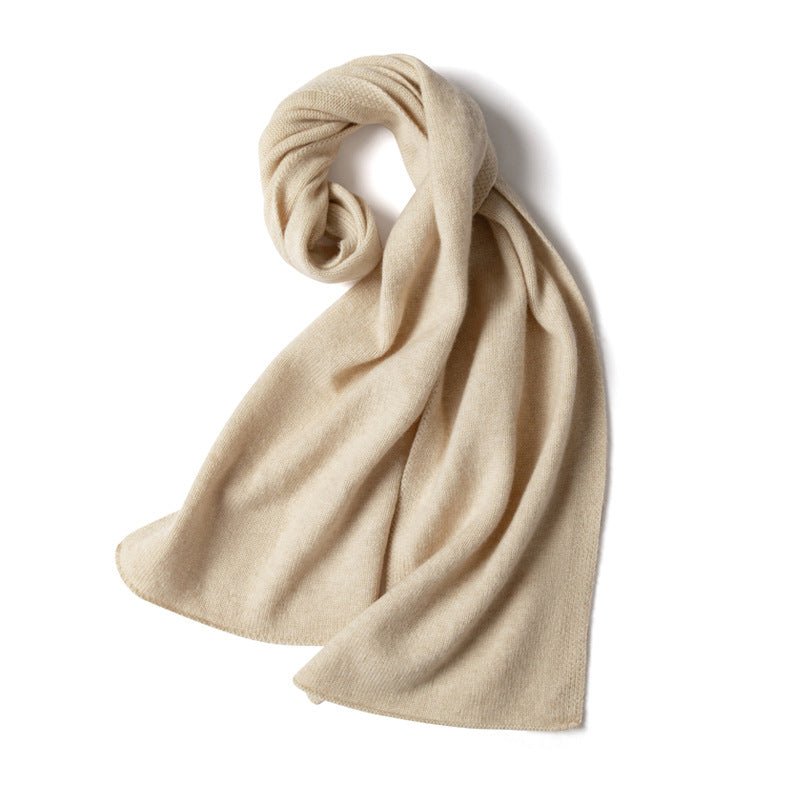 100% Cashmere Scarf Luxury Lightweight Cashmere Wrap Scarf Beige M