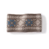 100% Cashmere Winter Knit Headband for Women Taupe M