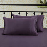 100% Mulberry 25 Momme Housewife Envelope Silk Pillowcase Deep Purple King (20" * 36")