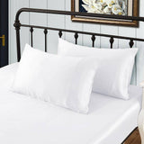 100% Mulberry 25 Momme Housewife Envelope Silk Pillowcase White King (20" * 36")
