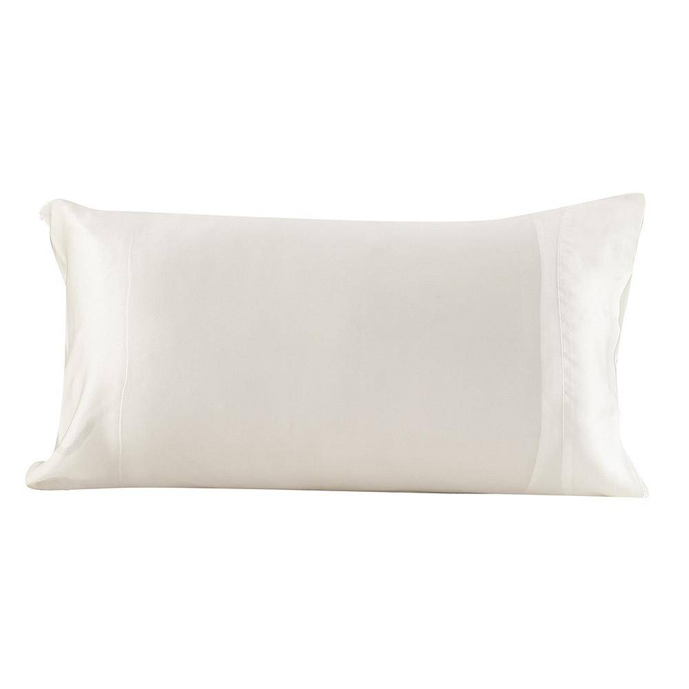 100% Mulberry 25 Momme Housewife Envelope Silk Pillowcase Ivory King (20" * 36")