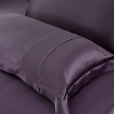 100% Mulberry 25 Momme Oxford Envelope Silk Pillowcase Deep Purple Standard (20" * 26")