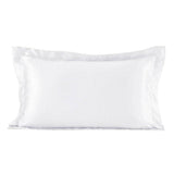 100% Mulberry 25 Momme Oxford Envelope Silk Pillowcase White Standard (20" * 26")