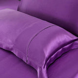 100% Mulberry 25 Momme Oxford Envelope Silk Pillowcase Deep Purple Standard (20" * 26")