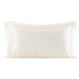 100% Mulberry 25 Momme Oxford Envelope Silk Pillowcase Ivory Standard (20" * 26")