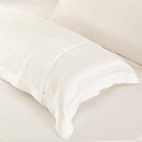 100% Mulberry 25 Momme Oxford Envelope Silk Pillowcase Ivory Standard (20" * 26")