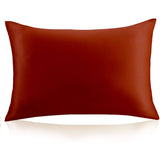 100% Mulberry 25 Momme Silk Pillowcase With Hidden Zipper Navy Blue Standard (20" * 26")