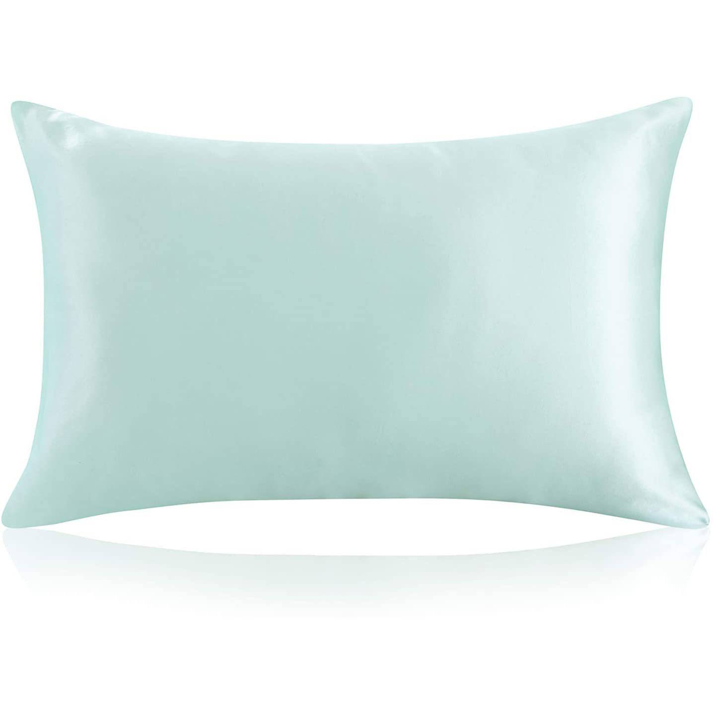100% Mulberry 25 Momme Silk Pillowcase With Hidden Zipper Navy Blue Standard (20" * 26")