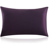 100% Mulberry 25 Momme Silk Pillowcase With Hidden Zipper Deep Purple Standard (20" * 26")
