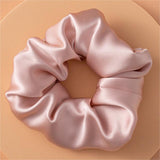 100% Mulberry Silk - Scrunchies For Hair Sleep 30 Momme Pink M