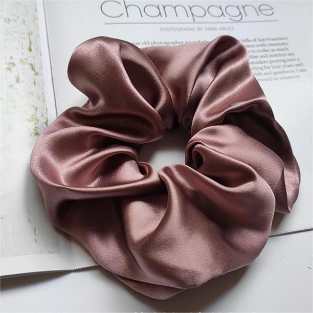100% Mulberry Silk - Scrunchies For Hair Sleep 30 Momme Lilac Purple M