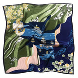 100% Pure Mulberry Silk Square Head Scarf For Women Style - 4 M