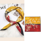 100% Pure Mulberry Silk Square Head Scarf For Women Style - 6 M