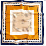 100% Pure Mulberry Silk Square Head Scarf For Women Style - 10 M