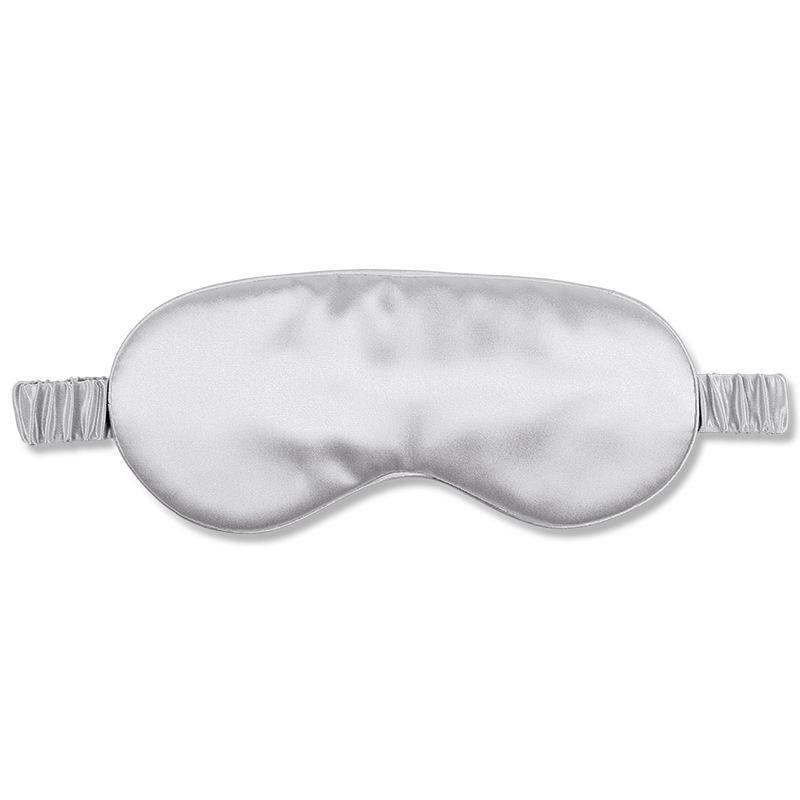 100% Silk Sleep Mask With Elastic Strap Night Eye Mask Gray M