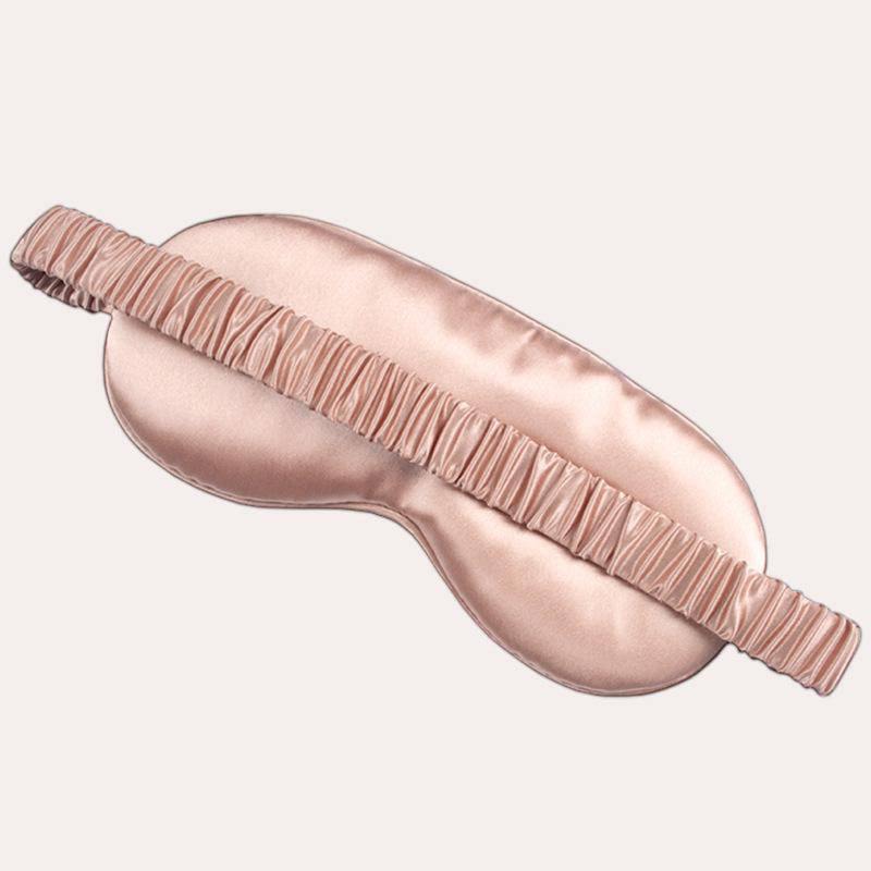 100% Silk Sleep Mask With Elastic Strap Night Eye Mask Gray M