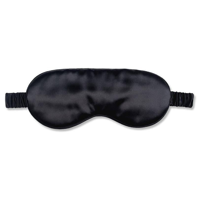 100% Silk Sleep Mask With Elastic Strap Night Eye Mask Black M