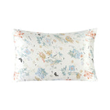 19 Momme Housewife Silk Pillowcase Hidden Zipper Assorted Floral Prints Pastel Cream Standard (20" * 26")