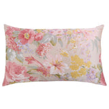 19 Momme Housewife Silk Pillowcase Hidden Zipper Floral Print Silk Pillowcases Light Pink - 2 Standard (20" * 26")