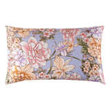 19 Momme Housewife Silk Pillowcase Hidden Zipper Floral Print Silk Pillowcases Lavender Standard (20" * 26")