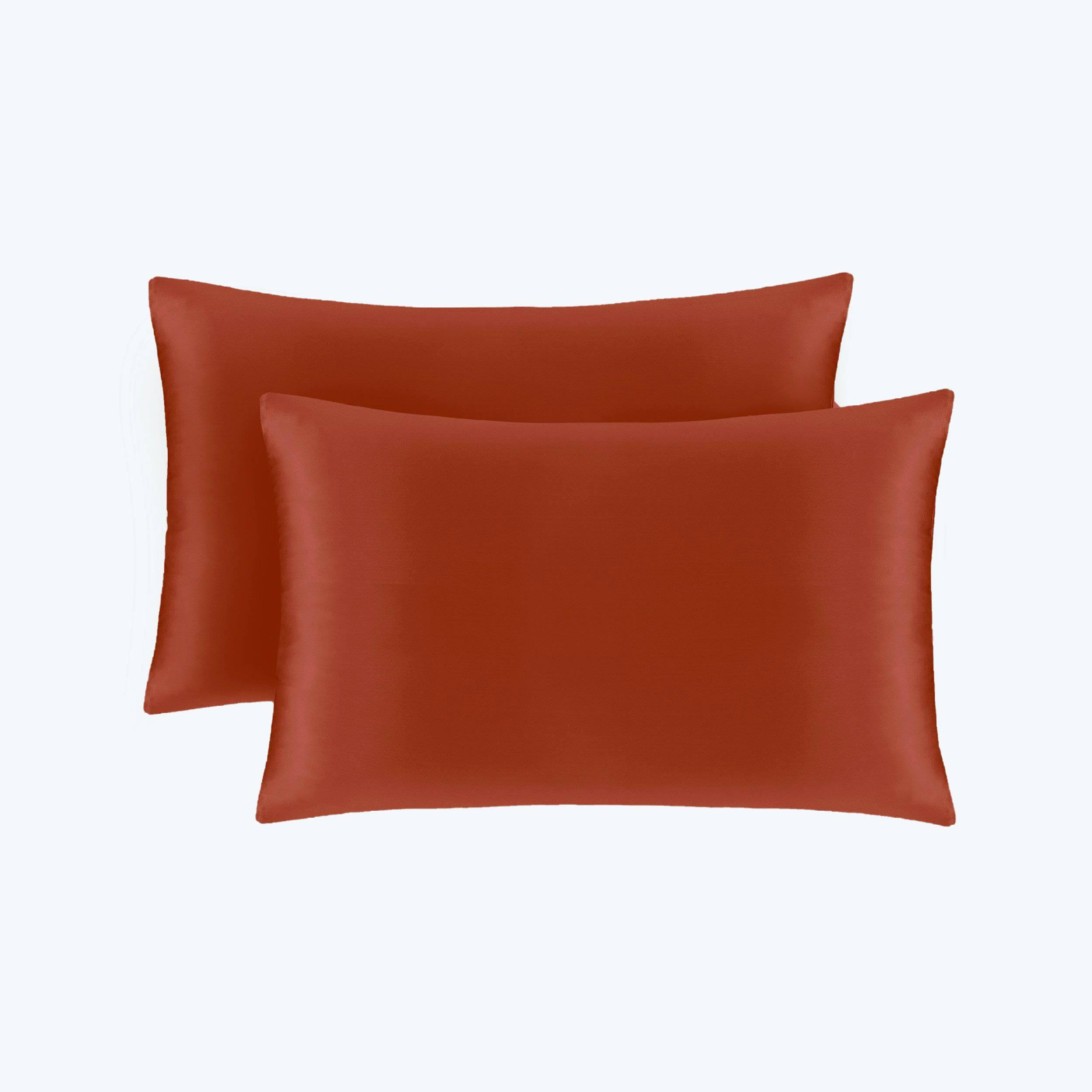 19/22 Momme Silk Pillowcase With Hidden Zipper Bundle 2 Navy Blue Standard (20" * 26")