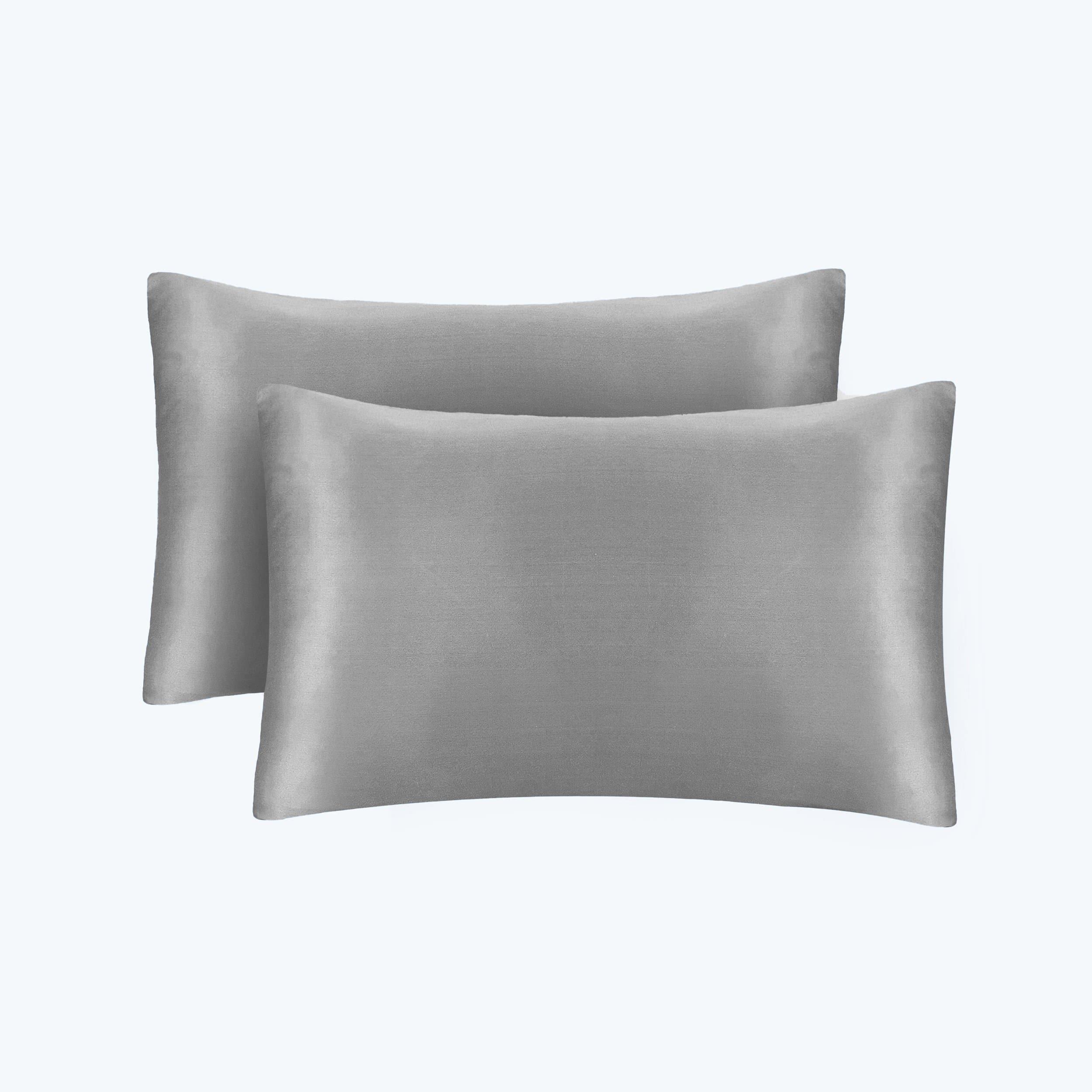 19/22 Momme Silk Pillowcase With Hidden Zipper Bundle 2 Pale Turquoise Standard (20" * 26")