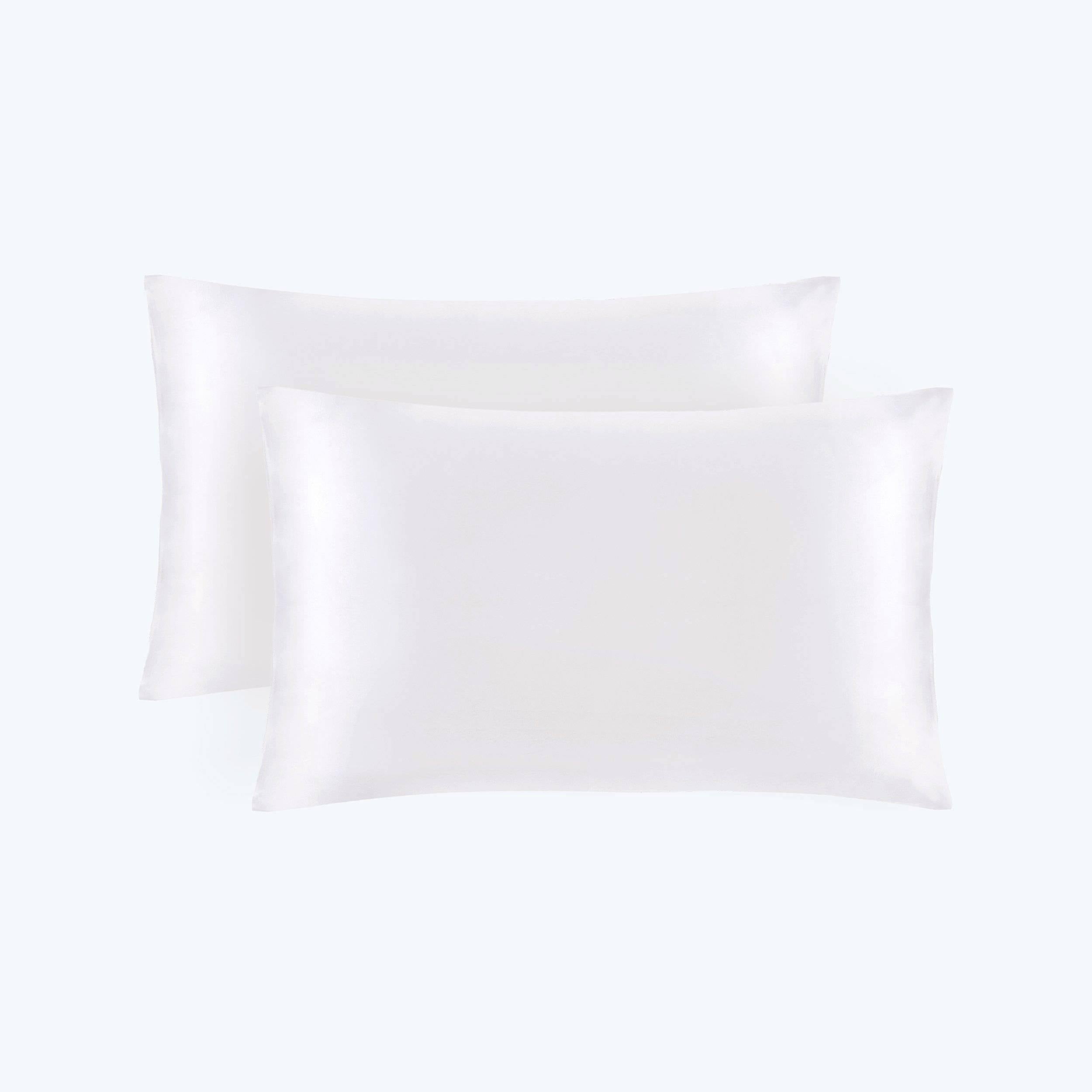 19/22 Momme Silk Pillowcase With Hidden Zipper Bundle 2 Ivory Standard (20" * 26")