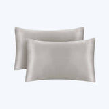 19/22 Momme Silk Pillowcase With Hidden Zipper Bundle 2 Pale Turquoise Standard (20" * 26")