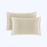 19/22 Momme Silk Pillowcase With Hidden Zipper Bundle 2 Champagne Standard (20" * 26")