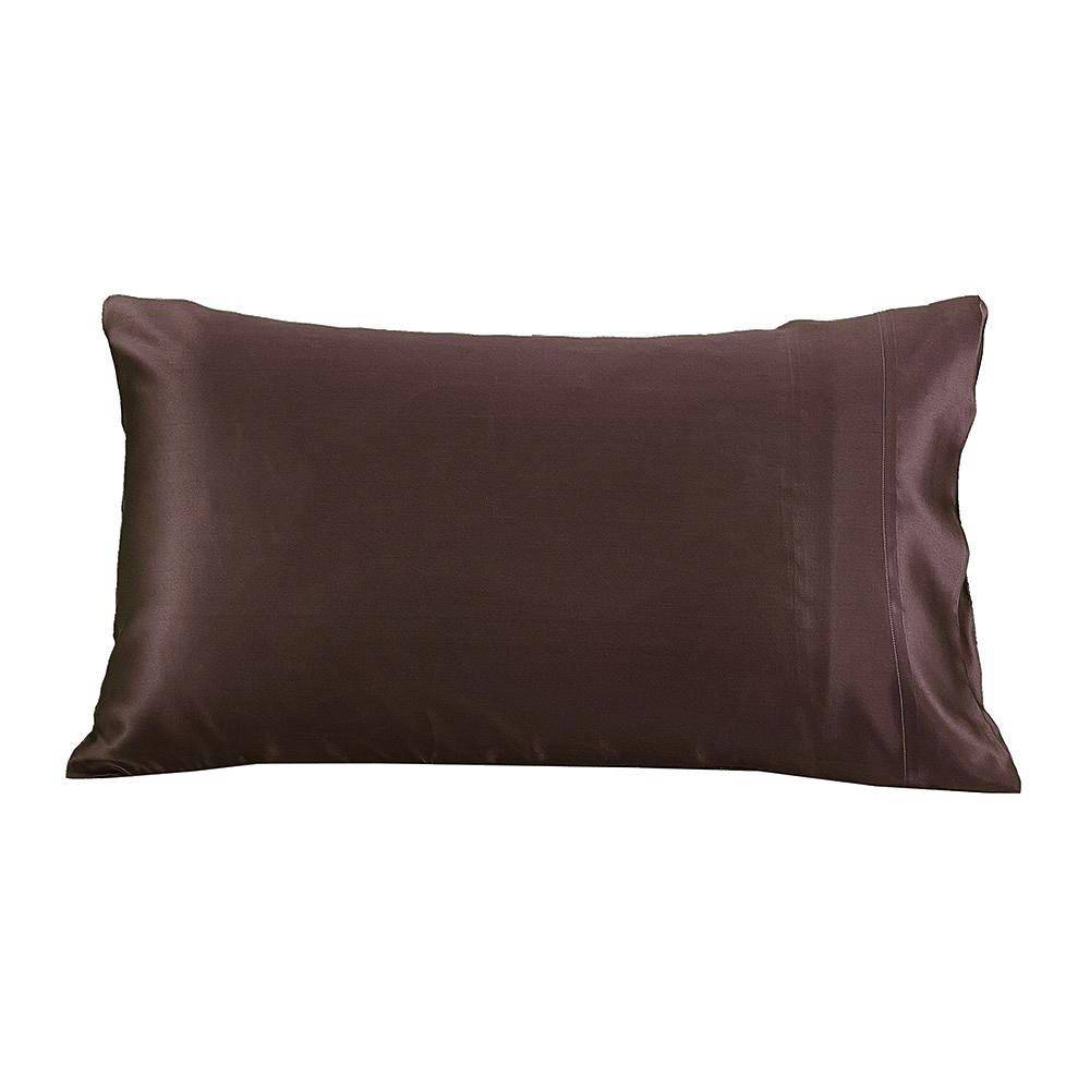 19/22Momme Housewife Envelope Silk Pillowcase Chocolate Standard (20" * 26")