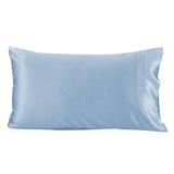19/22Momme Housewife Envelope Silk Pillowcase Light Blue Standard (20" * 26")