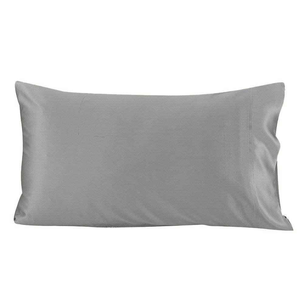 19/22Momme Housewife Envelope Silk Pillowcase Silver Gray Standard (20" * 26")