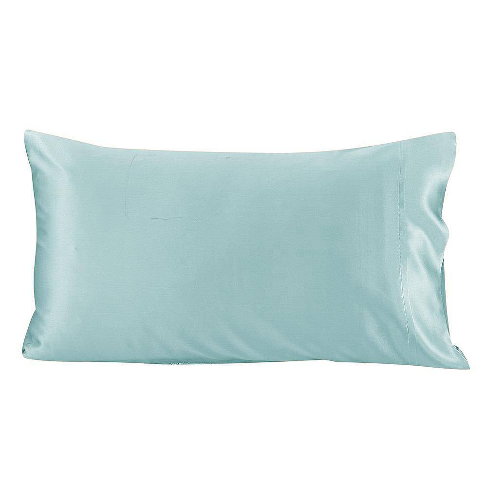 19/22Momme Housewife Envelope Silk Pillowcase Pale Turquoise Standard (20" * 26")