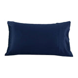 19/22Momme Housewife Envelope Silk Pillowcase Navy Blue Standard (20" * 26")