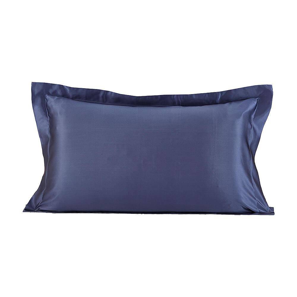 19/22Momme Oxford Envelope Silk Pillowcase Navy Blue Standard (20" * 26")