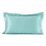 19/22Momme Oxford Envelope Silk Pillowcase Pale Turquoise Standard (20" * 26")