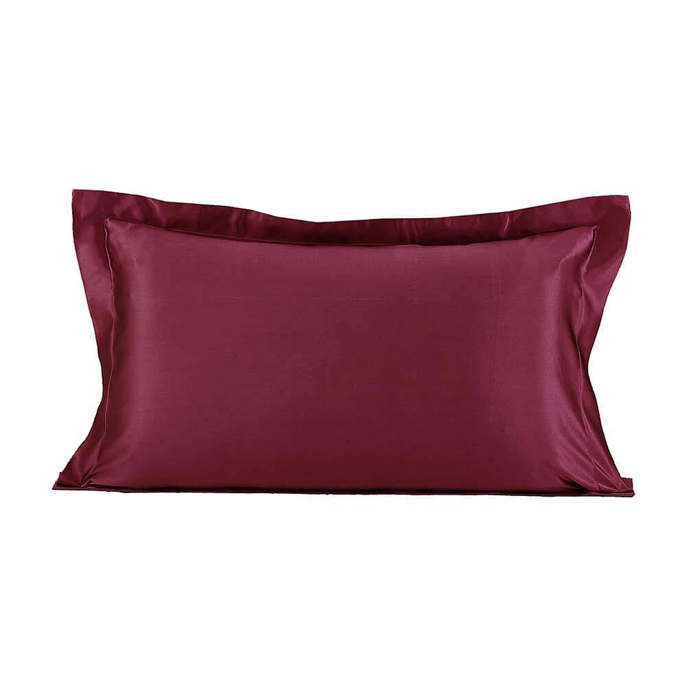 19/22Momme Oxford Envelope Silk Pillowcase Claret Standard (20" * 26")